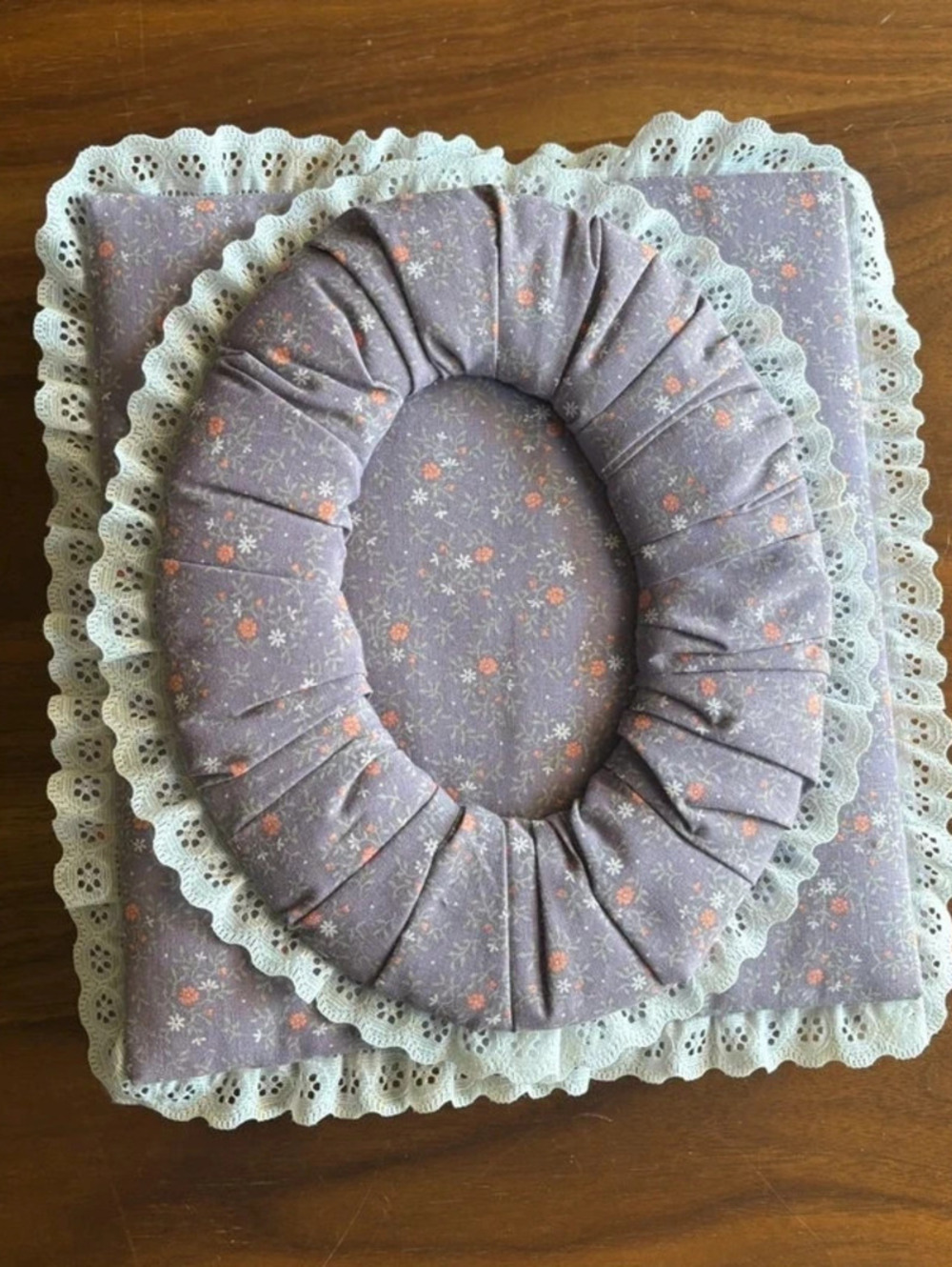 vintage fabric padded photo album cottagecore